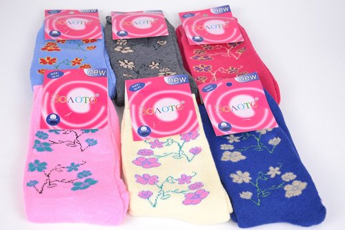 Шкарпетки жіночі махрові "Гілочка" (C562) | 12 пар