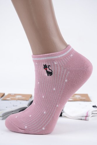 Женские носки заниженные "AURA" Cotton (NDX5859) | 30 пар