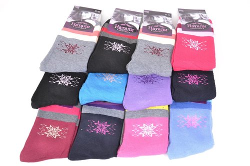 Шкарпетки жіночі махрові (TKB821) | 12 пар