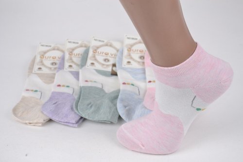 Шкарпетки жіночі занижені "AURA" Cotton (Арт. ND3629) | 30 пар