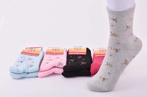 Шкарпетки жіночі з малюнком ШЕРСТЬ (Арт. PTSY005/3) | 10 пар