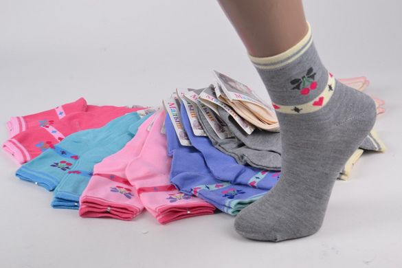 Детские Хлопковые носки на девочку (Арт. C261/M) | 12 пар