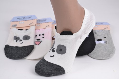 Жіночі Шкарпетки-Сліди "AURA" Cotton (Арт. NDD6217) | 30 пар