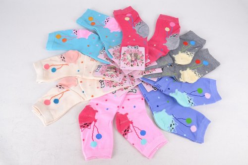 Детские носки на девочку с узором (TKC222/31-34) | 12 пар