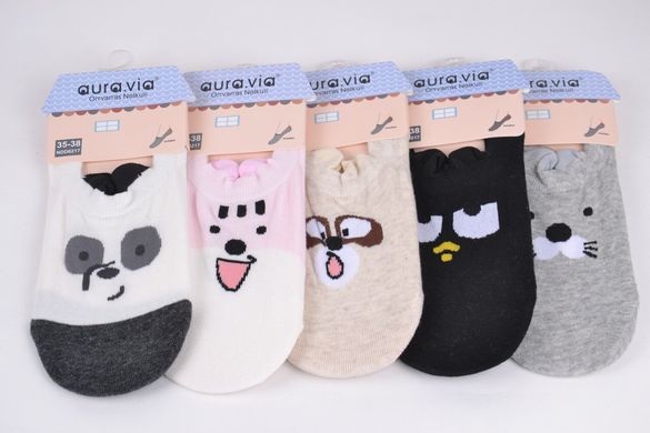 Жіночі Шкарпетки-Сліди "AURA" Cotton (Арт. NDD6217) | 30 пар
