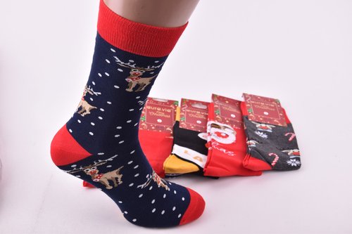 Шкарпетки чоловічі Merry Christmas "AURA" Cotton (Арт. SF7788) | 30 пар