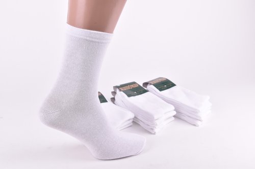 Шкарпетки чоловічі "Житомир" ХЛОПОК (Арт. PT001/White) | 12 пар
