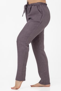 28 Летние женские класические брюки цвета тёмная пудра 5XL