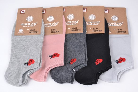 Жіночі шкарпетки занижені "AURA" Cotton (Арт. NDX6061) | 30 пар