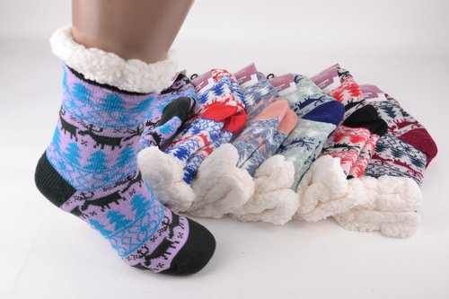 Шкарпетки жіночі на хутрі "Корона" ШЕРСТЬ (Арт. LKB200/34) | 6 пар