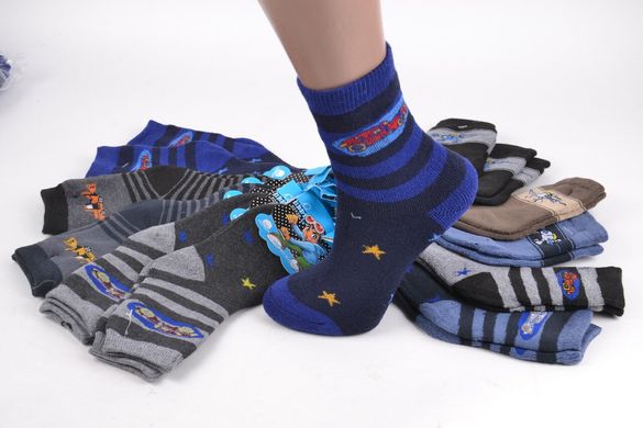 Дитячі Махрові Термо-шкарпетки на хлопчика (Арт. SH605/16-22) | 12 пар