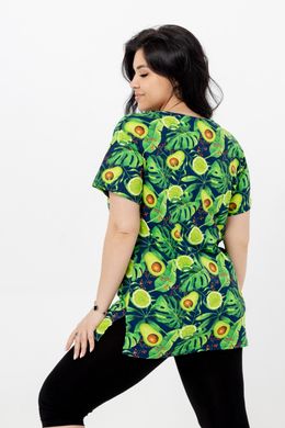 b 42 Женская футболка Авокадо большого размера 58-60 р