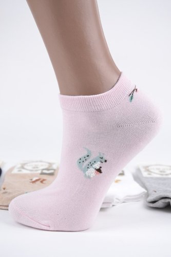 Жіночі шкарпетки занижені "AURA" Cotton (ND6229) | 30 пар