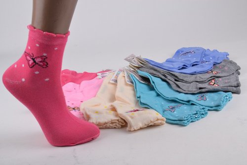 Детские Хлопковые носки на девочку (Арт. C259/S) | 12 пар
