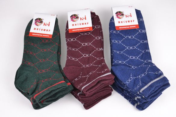 Жіночі Бавовняні шкарпетки "ЖИТОМИР" (OAM299) | 12 пар