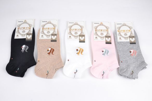 Женские носки заниженные "AURA" Cotton (ND6229) | 30 пар