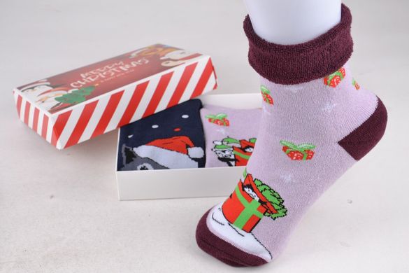 Шкарпетки жіночі "Merry Christmas" у подарунковій упаковці (Aрт. Y107/1) | 1 компл.