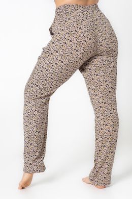 37 Летние женские брюки штапель в мелкий цветок XL