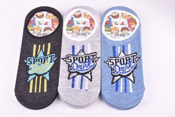 Шкарпетки-сліди дитячі на хлопчика ХЛОПОК (Арт. SU171-11/11) | 12 пар