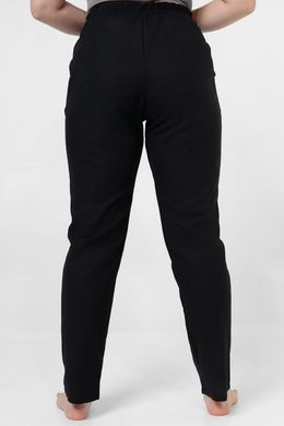 9 Летние женские штаны штапель черные XL