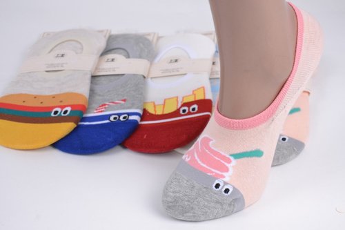 Жіночі Шкарпетки-Сліди "AURA" Cotton (Арт. NDD6030/38-41) | 5 пар