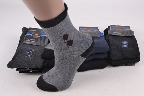 Шкарпетки Підліток "КОРОНА" Махра бавовна (Арт. LKC3302/30-35) | 12 пар
