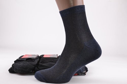 Шкарпетки чоловічі Бавовняні Сітка (Арт. ME11201/8) | 12 пар