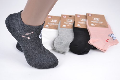Жіночі шкарпетки занижені "AURA" Cotton (Арт. ND5986) | 30 пар
