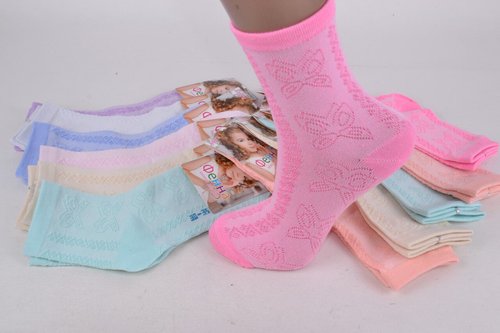 Детские Хлопковые носки на девочку (Арт. FE5013-7/20-25) | 12 пар