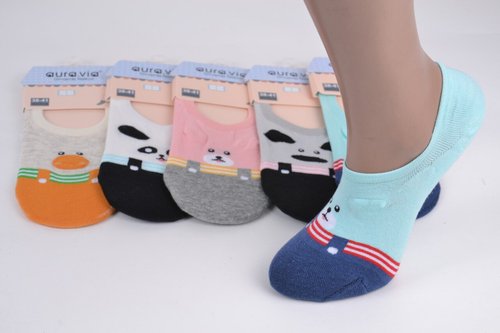 Жіночі Шкарпетки-Сліди "AURA" Cotton (Арт. NDD6235) | 30 пар