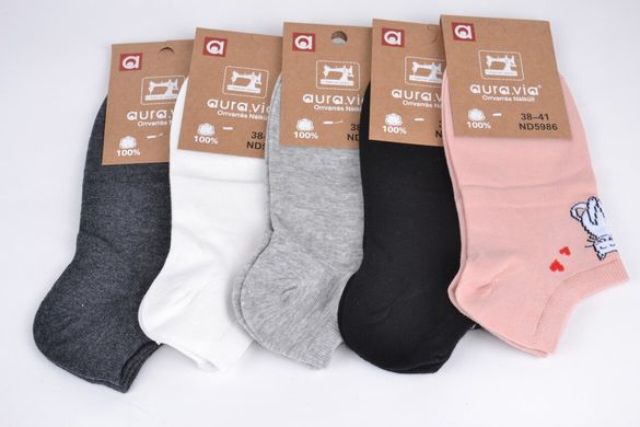 Женские носки заниженные "AURA" Cotton (Арт. ND5986) | 30 пар
