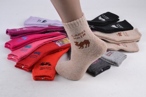 Дитячі шкарпетки "Корона" Верблюжа Вовна (LKC3547-1S/21-26) | 12 пар
