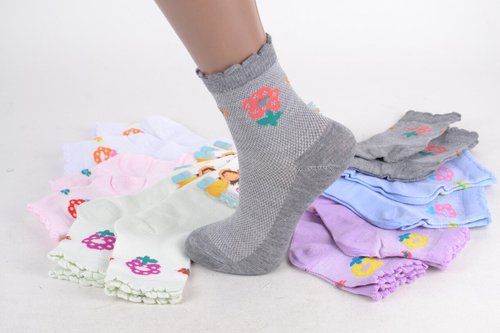 Дитячі шкарпетки на дівчинку сітка (WC243/M) | 12 пар