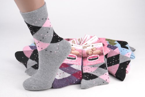 Шкарпетки жіночі ШЕРСТЬ-АНГОРА (Арт. TKB7210) | 12 пар