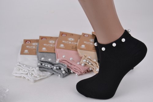 Шкарпетки жіночі занижені "AURA" Cotton (Арт. NDX0617-2) | 30 пар