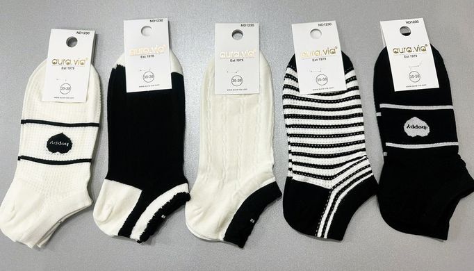 Шкарпетки жіночі занижені "AURA" COTTON (Арт. ND1230/38-41) | 5 пар