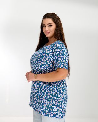 b-43 Футболка женская удлиненная из хлопка 3XL 2000115569087 производитель одежды Опт круг