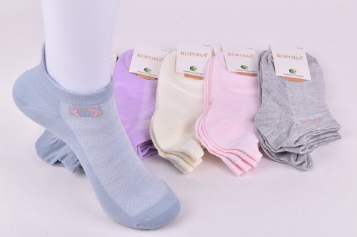 Шкарпетки жіночі "КОРОНА" бавовна Сітка (Арт. LKB2808-1) | 10 пар
