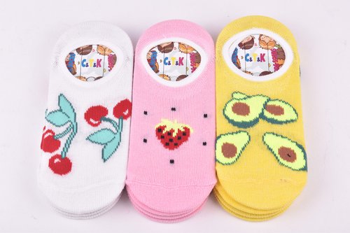 Шкарпетки-сліди дитячі на дівчинку ХЛОПОК (Арт. SU162-11/1) | 12 пар