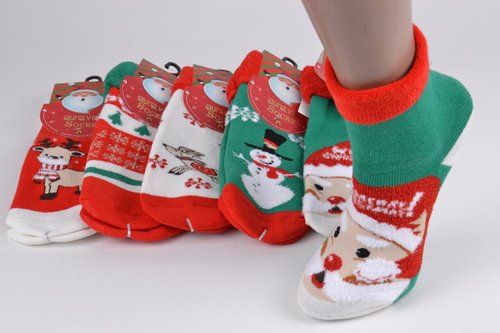 Дитячі шкарпетки із зимовим малюнком МАХРА "Cotton" (Арт. SGV69/24-27) | 5 пар