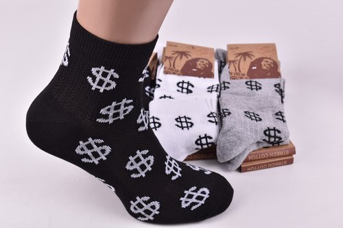 Шкарпетки чоловічі COTTON Сітка (Арт. PT414S) | 12 пар