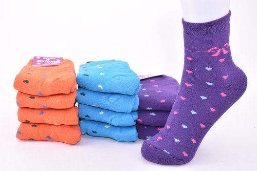 Шкарпетки жіночі з малюнком "Житомир" МАХРА ХЛОПОК (Арт. OK054/mix) | 12 пар