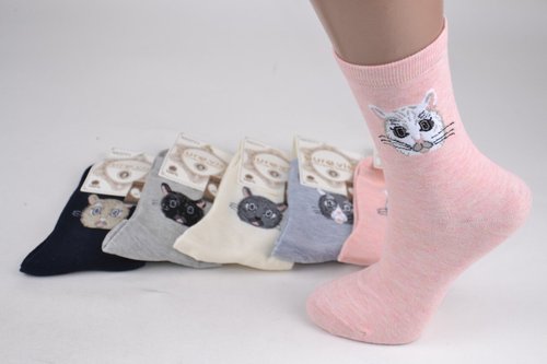 Жіночі шкарпетки з малюнком "Cotton" (Арт. NX3771) | 30 пар