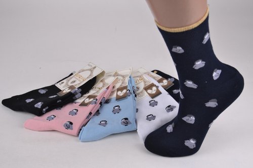 Жіночі шкарпетки з малюнком "Cotton" (Арт. NX3770) | 30 пар