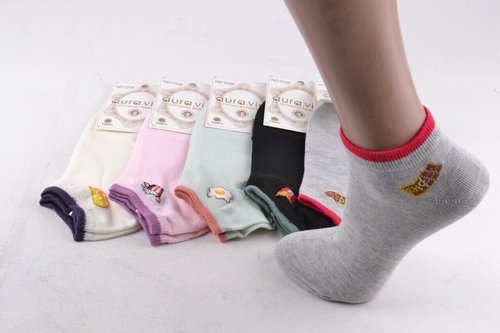 Женские носки заниженные "Cotton" (Арт. ND1038-1) | 30 пар