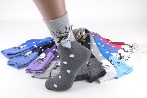 Жіночі Термо шкарпетки МАХРА БАМБУК (Aрт. PT2832) | 12 пар