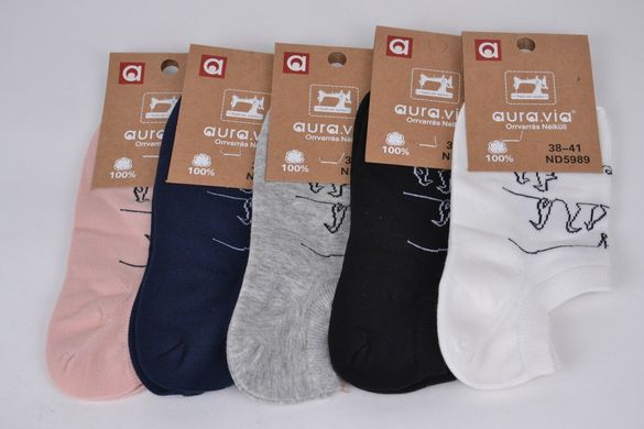 Шкарпетки жіночі занижені "AURA" Cotton (Арт. ND5989) | 30 пар