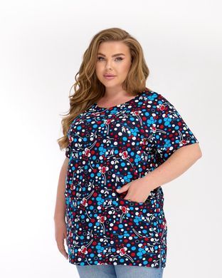 b-50 Женская футболка-туника с карманами коттоновая 3XL 2000115569193 производитель одежды Опт круг