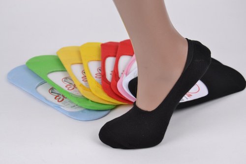 Жіночі Шкарпетки-Сліди Бавовна (EH014/MIX) | 10 пар