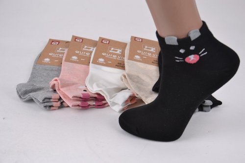 Шкарпетки жіночі "AURA" Cotton (Арт. ND5777) | 30 пар